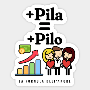 Più pila più pilo - Dialect of Calabria Italy Sticker